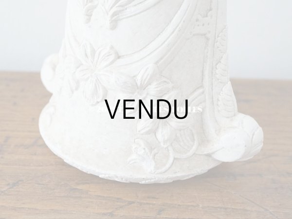 画像7: 1900年代 アンティーク 菫のオーナメント 石膏製 スミレ柄 (7)