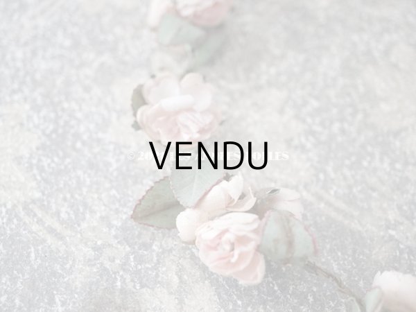 画像6: 19世紀末 アンティーク 小さな薔薇の布花のティアラ 　パウダーピンク (6)