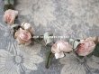 画像12: 19世紀末 アンティーク 小さな薔薇の布花のティアラ 　パウダーピンク (12)