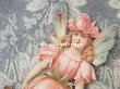 画像3: 1900年代 アンティーク 大きなダイカットクロモ　薔薇の妖精 (3)