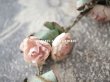 画像7: 19世紀末 アンティーク 小さな薔薇の布花のティアラ 　パウダーピンク (7)