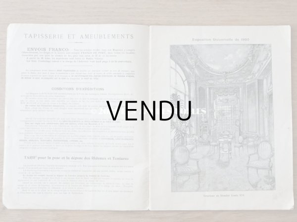 画像5: 1905年 アンティーク ボンマルシェのカタログ　椅子　＆　デコレーション SIEGES ARTISTIQUES AMEUBLEMENTS - AU BON MARCHE - (5)