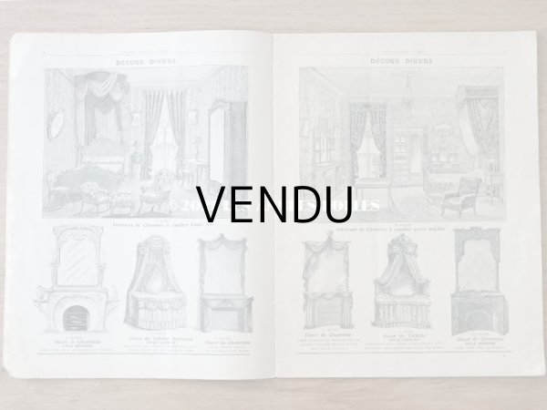 画像7: 1905年 アンティーク ボンマルシェのカタログ　椅子　＆　デコレーション SIEGES ARTISTIQUES AMEUBLEMENTS - AU BON MARCHE - (7)