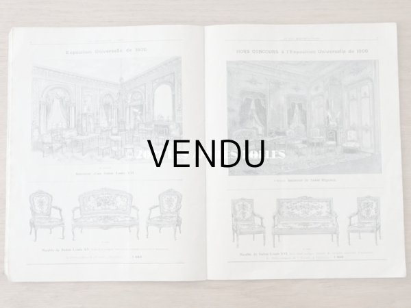 画像11: 1905年 アンティーク ボンマルシェのカタログ　椅子　＆　デコレーション SIEGES ARTISTIQUES AMEUBLEMENTS - AU BON MARCHE - (11)