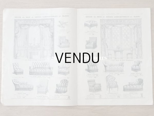 画像10: 1905年 アンティーク ボンマルシェのカタログ　椅子　＆　デコレーション SIEGES ARTISTIQUES AMEUBLEMENTS - AU BON MARCHE - (10)