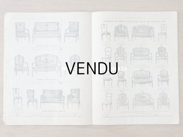 画像12: 1905年 アンティーク ボンマルシェのカタログ　椅子　＆　デコレーション SIEGES ARTISTIQUES AMEUBLEMENTS - AU BON MARCHE - (12)