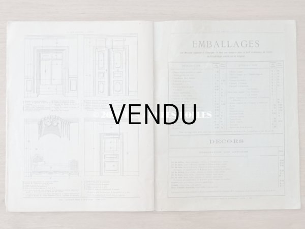 画像15: 1905年 アンティーク ボンマルシェのカタログ　椅子　＆　デコレーション SIEGES ARTISTIQUES AMEUBLEMENTS - AU BON MARCHE - (15)