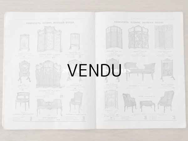 画像13: 1905年 アンティーク ボンマルシェのカタログ　椅子　＆　デコレーション SIEGES ARTISTIQUES AMEUBLEMENTS - AU BON MARCHE - (13)