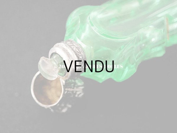 画像12: アンティーク ウラングラスの携帯用パフュームボトル 気付け用の小瓶 (12)