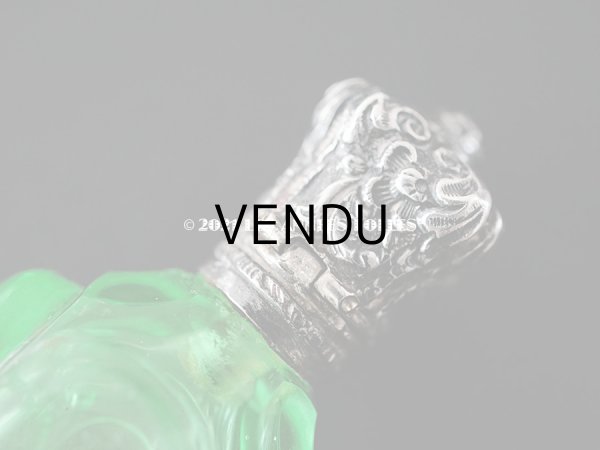 画像9: アンティーク ウラングラスの携帯用パフュームボトル 気付け用の小瓶 (9)