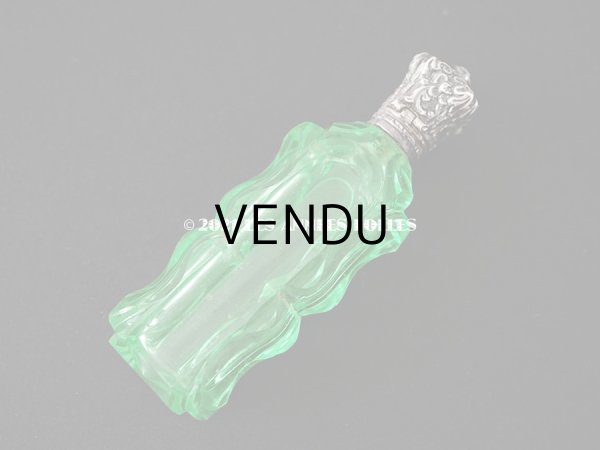 画像8: アンティーク ウラングラスの携帯用パフュームボトル 気付け用の小瓶 (8)