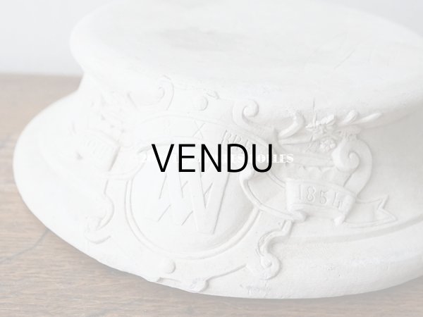 画像4: アンティーク マリア像の大きな台座　石膏製 (M）　1854年12月8日　ROME 17.5×6cm (4)