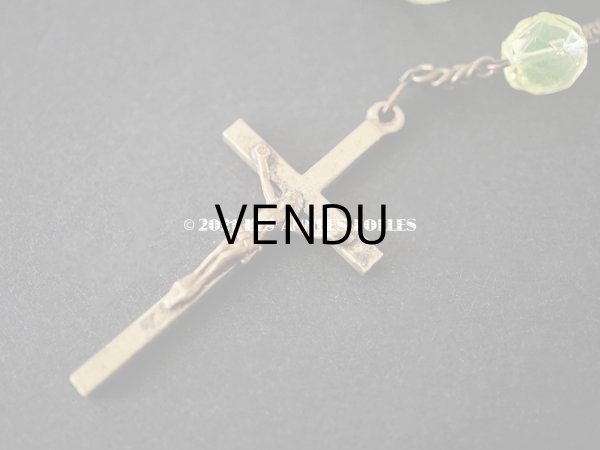 画像3: アンティーク ウラングラスのロザリオ 大粒　８mm ルルドの泉のスヴニール (3)