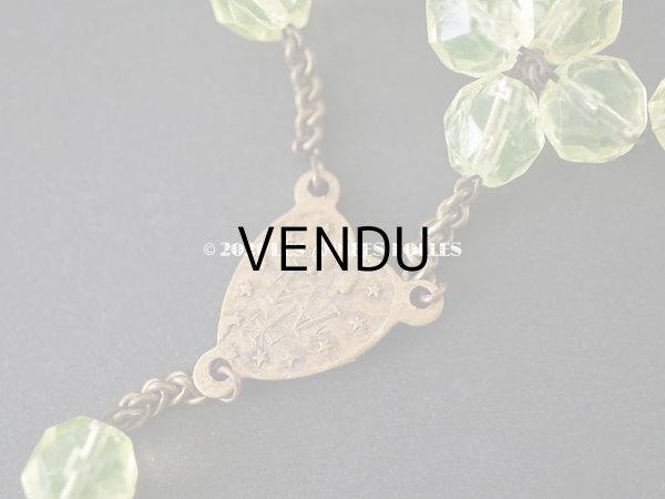 画像5: アンティーク ウラングラスのロザリオ 大粒　８mm ルルドの泉のスヴニール (5)