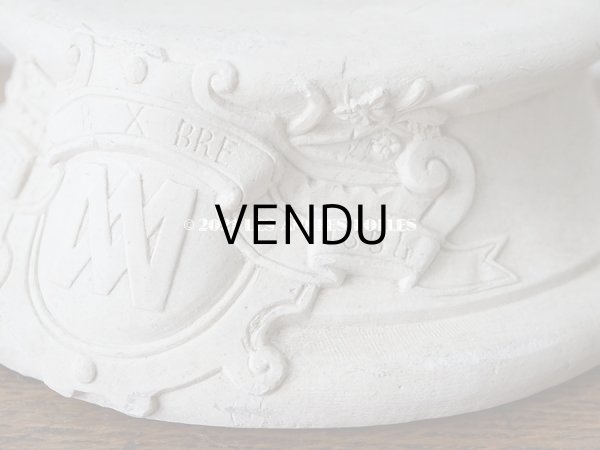 画像5: アンティーク マリア像の大きな台座　石膏製 (M）　1854年12月8日　ROME 17.5×6cm (5)