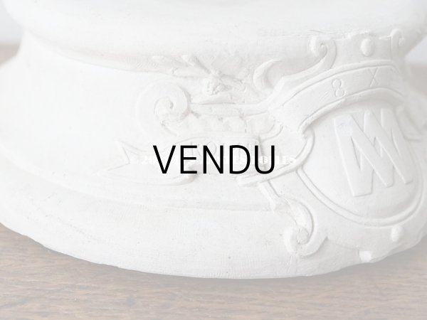 画像6: アンティーク マリア像の大きな台座　石膏製 (M）　1854年12月8日　ROME 17.5×6cm (6)