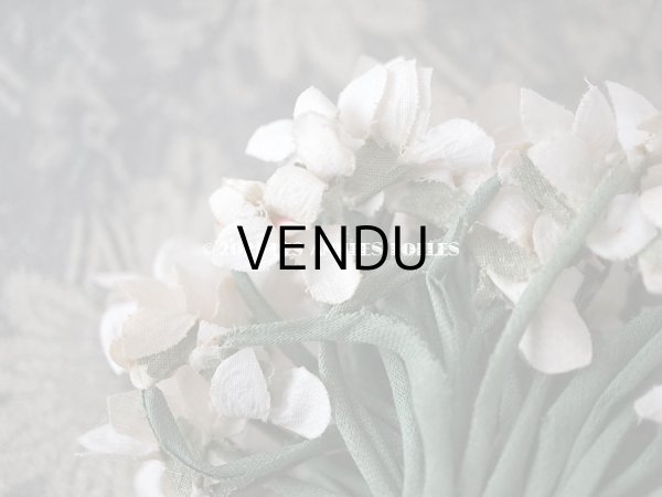 画像4: アンティーク 白菫の布花　約75輪 (4)