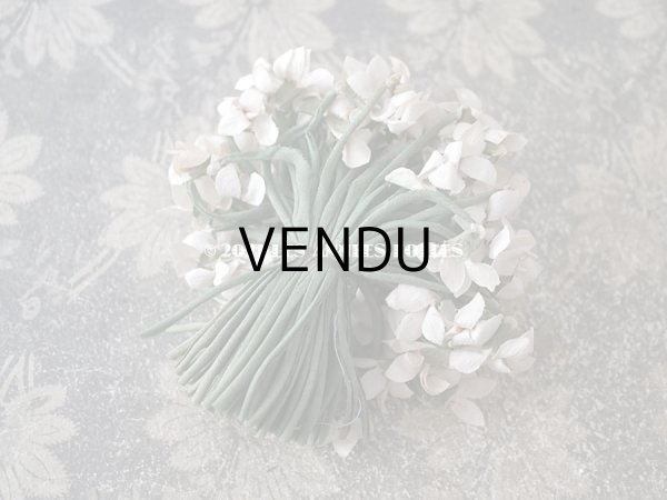 画像3: アンティーク 白菫の布花　約75輪 (3)