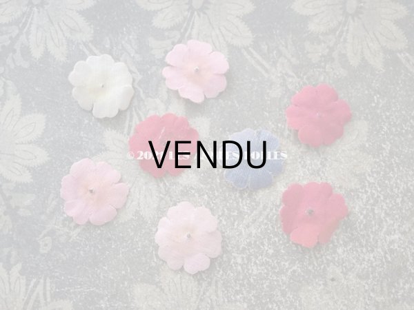 画像6: アンティーク　ベルベットのの布花のセット (6)