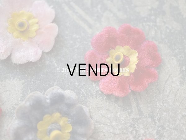 画像4: アンティーク　ベルベットのの布花のセット (4)