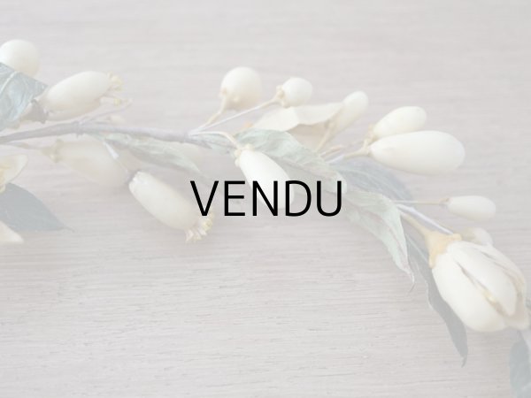 画像6: 19世紀末 アンティークワックスフラワーのティアラ & ブートニアのセット ウェディング 結婚式  (6)