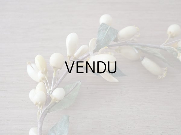 画像5: 19世紀末 アンティークワックスフラワーのティアラ & ブートニアのセット ウェディング 結婚式  (5)