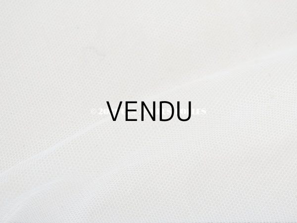 画像12: アンティーク  ウェディングヴェール  フリル＆淡いピンクのシルクリボン付き (12)