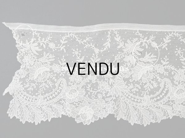 画像14: 【セール対象外】19世紀末  アンティーク 幅広18cm　ポワンドローズ　ニードルレース 3.3m  『ポワン・ド・ガーズ』『ポワン・ド・ローズ』  (14)