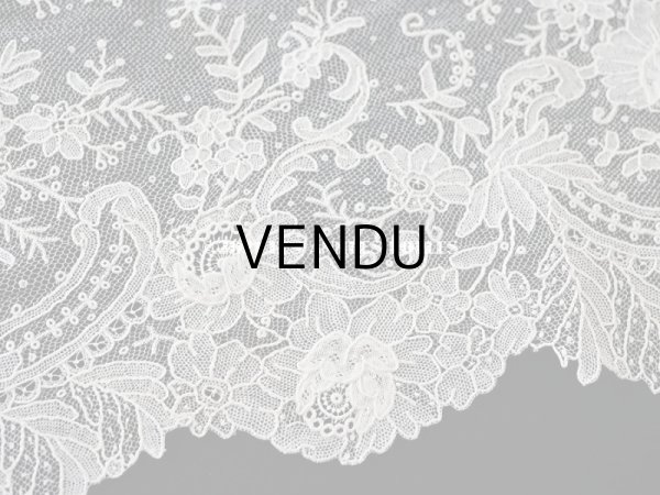画像8: 【セール対象外】19世紀末  アンティーク 幅広18cm　ポワンドローズ　ニードルレース 3.3m  『ポワン・ド・ガーズ』『ポワン・ド・ローズ』  (8)