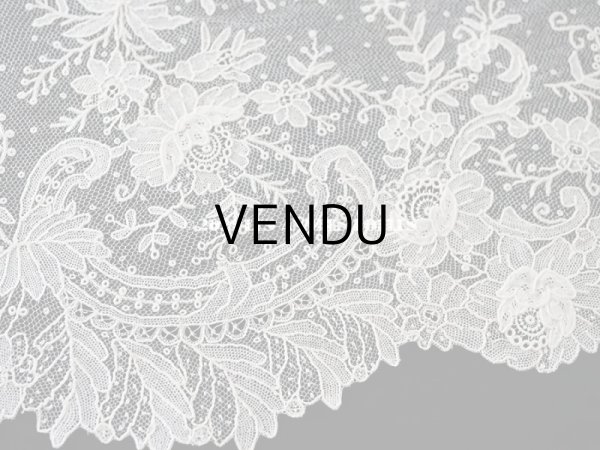 画像7: 【セール対象外】19世紀末  アンティーク 幅広18cm　ポワンドローズ　ニードルレース 3.3m  『ポワン・ド・ガーズ』『ポワン・ド・ローズ』  (7)