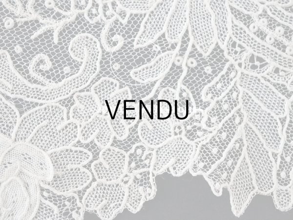 画像17: 【セール対象外】19世紀末  アンティーク 幅広18cm　ポワンドローズ　ニードルレース 3.3m  『ポワン・ド・ガーズ』『ポワン・ド・ローズ』  (17)