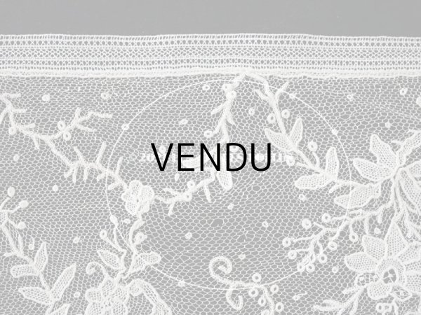 画像15: 【セール対象外】19世紀末  アンティーク 幅広18cm　ポワンドローズ　ニードルレース 3.3m  『ポワン・ド・ガーズ』『ポワン・ド・ローズ』  (15)