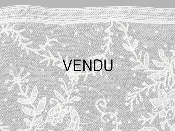 画像16: 【セール対象外】19世紀末  アンティーク 幅広18cm　ポワンドローズ　ニードルレース 3.3m  『ポワン・ド・ガーズ』『ポワン・ド・ローズ』  (16)