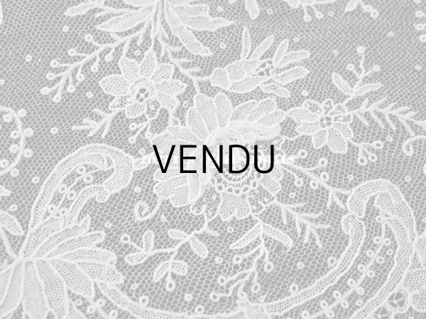 画像9: 【セール対象外】19世紀末  アンティーク 幅広18cm　ポワンドローズ　ニードルレース 3.3m  『ポワン・ド・ガーズ』『ポワン・ド・ローズ』  (9)