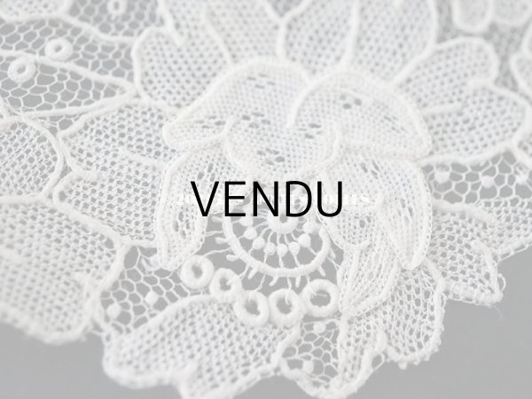 画像11: 【セール対象外】19世紀末  アンティーク 幅広18cm　ポワンドローズ　ニードルレース 3.3m  『ポワン・ド・ガーズ』『ポワン・ド・ローズ』  (11)