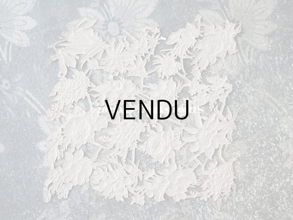 画像6: 1900年代 アンティーク ダイカットクロモ　鈴蘭＆菫＆薔薇＆勿忘草＆百合＆エーデルワイス (6)