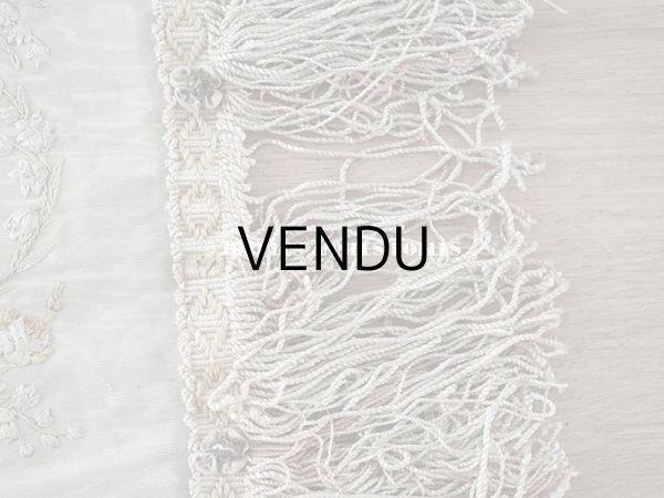 画像15: 【クリスマスセール2021対象外】アンティーク リボン刺繍のパネル 薔薇の花かご　＆　鈴蘭 (15)