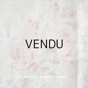 画像: 【クリスマスセール2021対象外】19世紀末 アンティーク 薔薇模様のファブリック　74×135cm