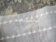 画像5: アンティーク  コットンオーガンジー リーフ柄の刺繍入り ファブリック 18cm幅 (5)
