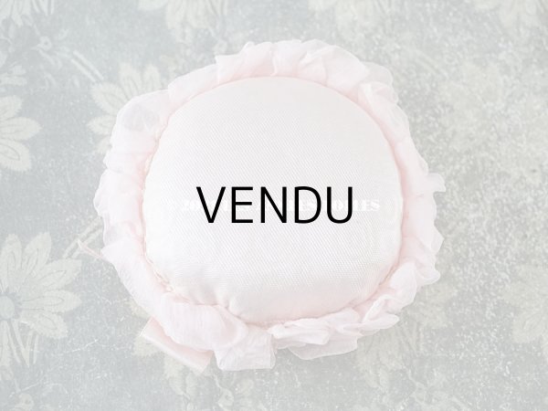 画像6: 【クリスマスセール2021対象外】アンティーク ピンクのリボンが結ばれた シルクシフォンのピンクッション  (6)