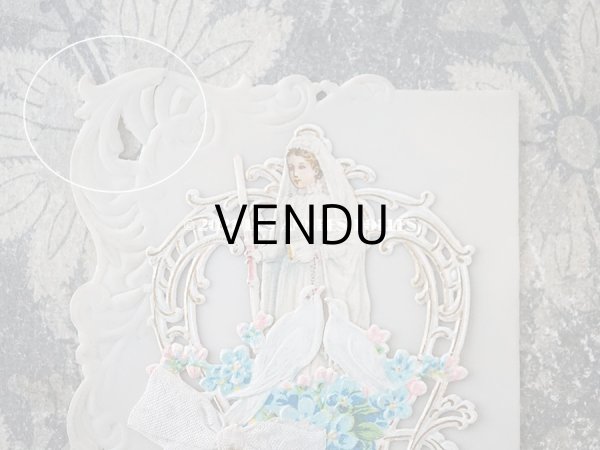 画像3: 1900年代 アンティーク  初聖体のカニヴェ プルミエール・コミュ二オン セルロイド製 (3)