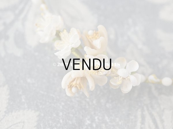 画像3: 1925年 アンティーク ワックスフラワーのティアラ  結婚式 ウェディング 桜の花 (3)