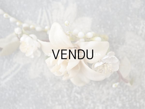 画像6: 1925年 アンティーク ワックスフラワーのティアラ  結婚式 ウェディング 桜の花 (6)