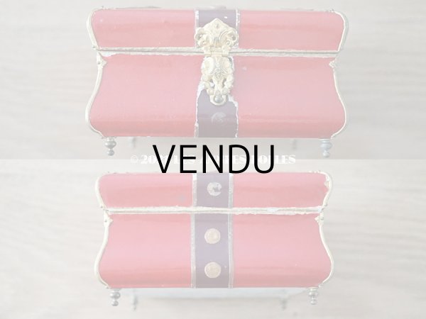 画像9: 19世紀 アンティーク ナポレオン3世時代 BOISSIER チョコレート箱 木箱 ドラジェ & チョコレート  (9)