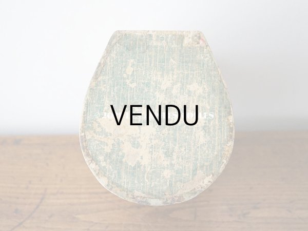 画像8: 1920年代 アンティーク 薔薇の花かご　カルトナージュボックス  オリーブグリーン (8)