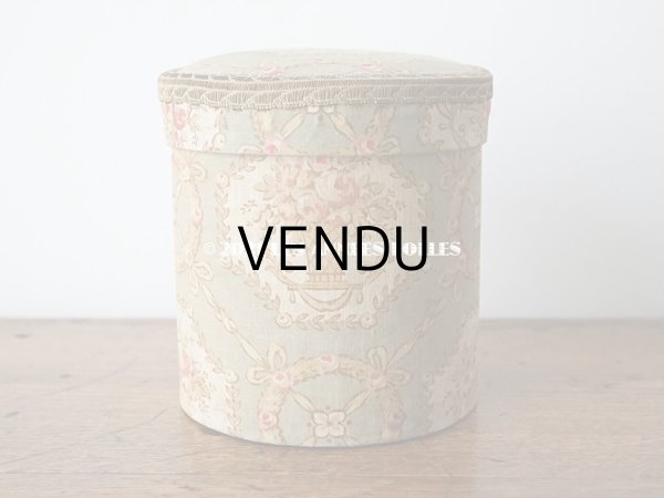 画像3: 1920年代 アンティーク 薔薇の花かご　カルトナージュボックス  オリーブグリーン (3)