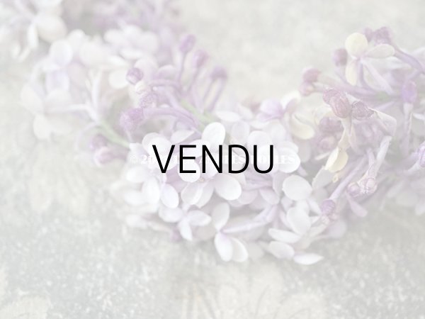 画像5: アンティーク ライラックの布花  ティアラ (5)