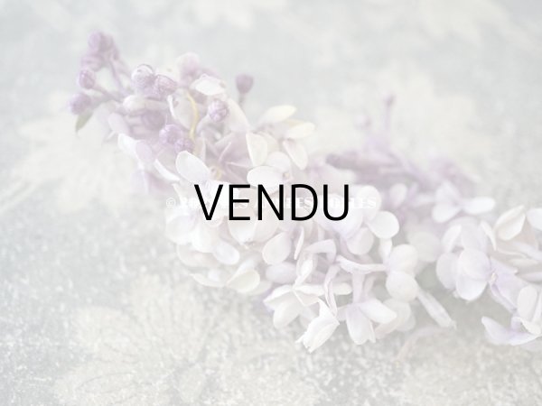 画像7: アンティーク ライラックの布花  ティアラ (7)