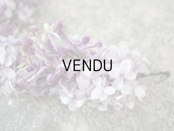 画像4: アンティーク ライラックの布花  ティアラ (4)