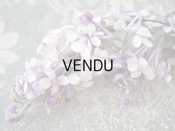 画像9: アンティーク ライラックの布花  ティアラ (9)